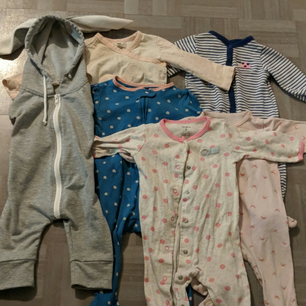 Baby Footed Onsies Size 6-9 Months